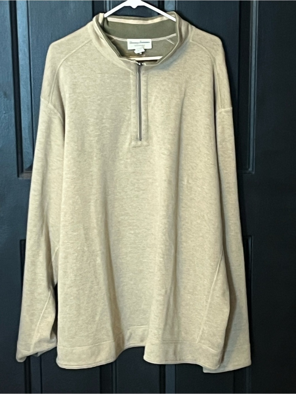 Tommy Bahama Men’s Half-Zip Pullover Sweater - Tan